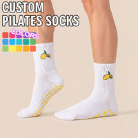 BiLu Bulk Pilates Grip Socks for Women Anti Slip Yoga Barre Socks for Boutique Studios