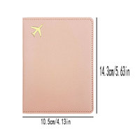 Dompet Kartu Bisnis/Paspor Harga Pabrik untuk Wanita/Pria, Bahan Kulit PU, Penutup Perjalanan dengan Tempat Kartu Kredit, Hadiah Promosi