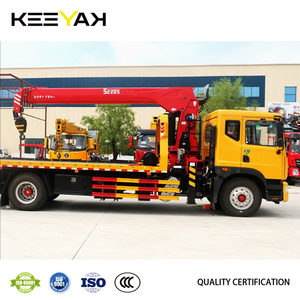 <span class=keywords><strong>Precio</strong></span> de Fábrica, Camión de Remolque Dongfeng 4x2 de 5 Toneladas, Camión de <span class=keywords><strong>Plataforma</strong></span> <span class=keywords><strong>con</strong></span> Grúa, 6 Ruedas, Cabina Sencilla, Camión de Asistencia en Carretera - Product Image 3