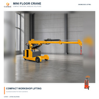 Grue de sol entièrement électrique 2000 kg CSEC-2000 à flèche extensible 5 m en 2 étapes pour atelier