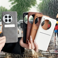 Étui en PU+PC avec insert pour carte pour OnePlus 13 ACE3pro 11R avec design rétro professionnel, housse de téléphone portable, sac Opp
