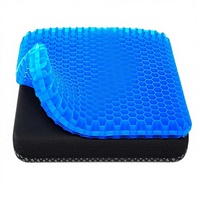 Coussin de siège rafraîchissant en gel (épais) avec design respirant en nid d'abeille, absorbe les points de pression pour chaise de bureau, siège de voiture et fauteuil roulant
