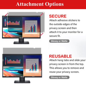 Protector de pantalla de privacidad de gran tamaño de 2 vías, Protector de pantalla antideslumbrante y antiluz azul para Monitor de pantalla curvo ultra ancho - Product Image 3