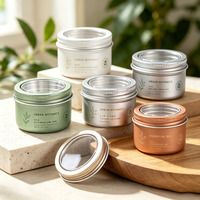 Contenant rond fileté en aluminium 50g/ml en stock pour huile corporelle, huile de serpent, crème, parfum solide et aromathérapie – Vente en gros