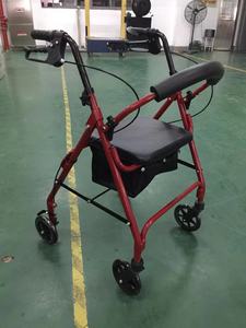 Rollator Adult Chrome <strong>Folding</strong> <strong>Walker</strong> Adjustable 31-38 Wheel <strong>Walkers</strong> for Disabled - Product Image 2