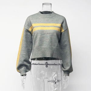 Enyami Cozy suéter de cuello redondo Otoño Invierno nueva ropa exterior informal para mujer suéter Top mujer pulóver - Product Image 4