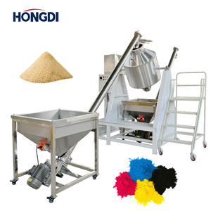 เครื่องผสมแบบกรวยคู่สแตนเลสพร้อมโครงเหล็กกล้าคาร์บอนและสายพานลำเลียงแบบสกรูคู่ - Product Image 2