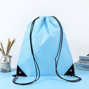 Custom Logo School <b>Backpack</b> Eco-Friendly Recycled Polyester Drawstring Bag for Sports and Shopping - Product Image 5