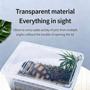 Caja de Cría de Reptiles Ecológica de Plástico y Tanque de Hibernación para Tortugas, Jaula para Arañas y Lagartos, Acuario para Todas las Estaciones - Product Image 3