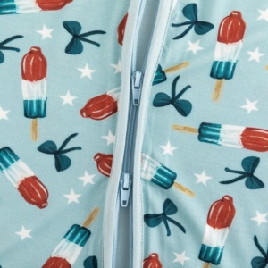 ミオジング独立記念日ベビー服 男の子用 0-12ヶ月 新生児用 ひっかき防止ミトン付き ソフトで伸縮性のあるベビーロンパース OEMベビー服 - Product Image 4