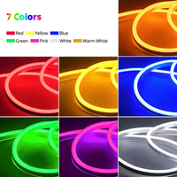 Tira de diodos emisores de luz LED flexible, impermeable, de luz blanca cálida, 220 voltios, con luz.