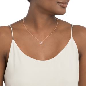 Fashion <b>Necklace</b> Rose <b>Gold</b> Pleated Morganite Stone Jewelry <b>Simple</b> Design Women Chain <b>Necklace</b> - Product Image 2