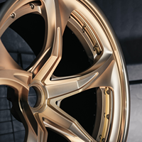 Jantes forgées sur mesure en 2 pièces, 19, 20, 21 pouces, à profil profond et concave, pour BMW M3 M4 M2 Corvette C8, finition or brossé poli R190