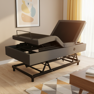 Hi-<span class=keywords><strong>cama</strong></span> eléctrica ajustable de alta calidad para el cuidado del hogar, juegos de dormitorio con rieles laterales - Product Image 1