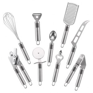 Cooking Utensils With Storage Bucket, Nylon & Stainless Steel Cookware, Kitchen Tool Set - Product Image 1