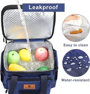 Muestra gratuita: Bolsa térmica impermeable de Tyvek para proteger alimentos y bebidas, lonchera térmica aislada con cremallera - Product Image 4