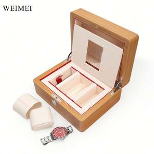 WEIMEI montre en bois boîte-cadeau logo personnalisé emballage de marque de luxe - Product Image 4