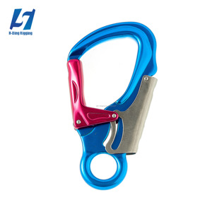 Vente en gros de mousquetons en forme de <span class=keywords><strong>D</strong></span>, 25 kN, 5600 lb, avec verrouillage à vis, pour applications minières - Product Image 5