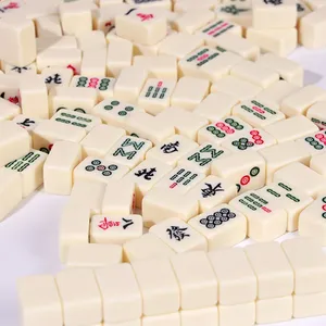 <span class=keywords><strong>Jeu</strong></span> de Mahjong miniature 24/26/30 mm, ensemble de voyage portable, 144 pièces, Mahjong chinois classique, <span class=keywords><strong>jeu</strong></span> de table familial traditionnel chinois - Product Image 6