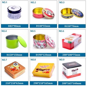 Boîtes rondes personnalisées en fer blanc en forme de biscuit cadeau de Noël de qualité alimentaire conteneur métallique vente en gros d'usine - Product Image 6