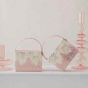 [En Stock] Creative Château De Mariage Boîte De Bonbons À Main Boîte D'emballage De Bonbons Feux D'artifice Or Estampage Logo Impression <span class=keywords><strong>Princesse</strong></span> Boîte - Product Image 3