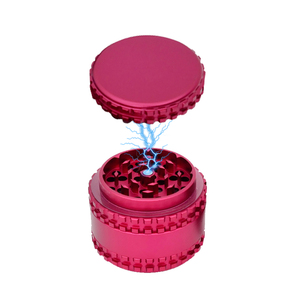 מותאם אישית לוגו חדש 4 שכבות אלומיניום צמחים טבק הרב מטחנות מגנט מטחנות עישון - Product Image 5