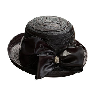 Mode <span class=keywords><strong>chic</strong></span> femmes satin rouge église chapeau chapeaux formels Kentucky Derby robe Fascinator Floral Tea Party chapeau de mariage - Product Image 3