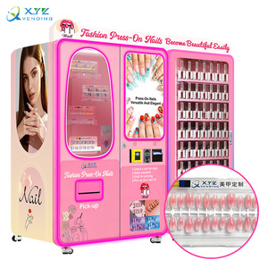 Shopping Mall pink Combo Printer Machine Smart Press-on <b>Nail</b> & Beauty Vending Machines for Retail Items Cosmetics - Product Image 1