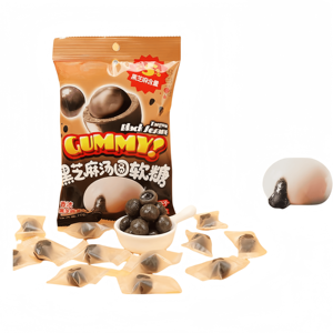 Holeywood กัมมันต์คาราจีแนนรส250กรัม<span class=keywords><strong>งา</strong></span><span class=keywords><strong>ดำ</strong></span>แทนหยวนพร้อมกล่องใส่ผลไม้ได้รับการรับรองฮาลาล - Product Image 3