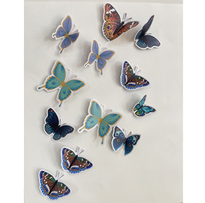 Adesivo Decorativo da Parete 3D in PVC a Forma di Farfalla Cartoon Impermeabile Ecologico <span class=keywords><strong>per</strong></span> Soggiorno a Prezzo di Fabbrica - Product Image 1