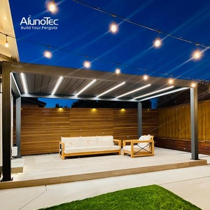 <span class=keywords><strong>Abri</strong></span> <span class=keywords><strong>de</strong></span> <span class=keywords><strong>jardin</strong></span> AlunoTec, pergola bioclimatique en aluminium, toit à lames orientables, pergola électrique <span class=keywords><strong>3x4</strong></span> - Product Image 3