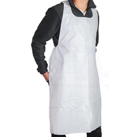 En stock Tablier en plastique jetable bon marché en papier non tissé bavoirs de homard de restaurant pour adulte