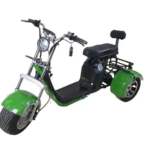 Best electric off road 3 wheel tricycle scooter adult motorcycle tricycles 3000w triciclo three wheels scooter 2000w citycoco