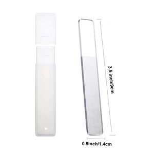 Lime à ongles en verre nano, lavable, réutilisable, légère, portable, 90 mm, pour manucure, pour ongles naturels et artificiels - Product Image 5