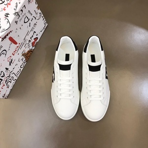 Zapatos Casuales de Alta Calidad, Modernos y de Lujo, Marca Dolceabban D, Transpirables, Zapatillas Deportivas para Hombre, Cierre de Cuero Blanco, Zapatos de Skateboarding - Product Image 3