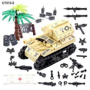 Venta al por mayor Creative Kids Pack Kits de accesorios del ejército Suministros DE ARMAS <span class=keywords><strong>WW2</strong></span> Tanque alemán Pequeños vehículos militares Juego de bloques de construcción - Product Image 4