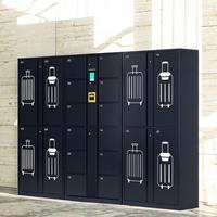 Casier à bagages intelligent avec serrure électronique, clavier numérique et accès par code QR, 12 portes, 110V, pour aéroport, gare et hôtel