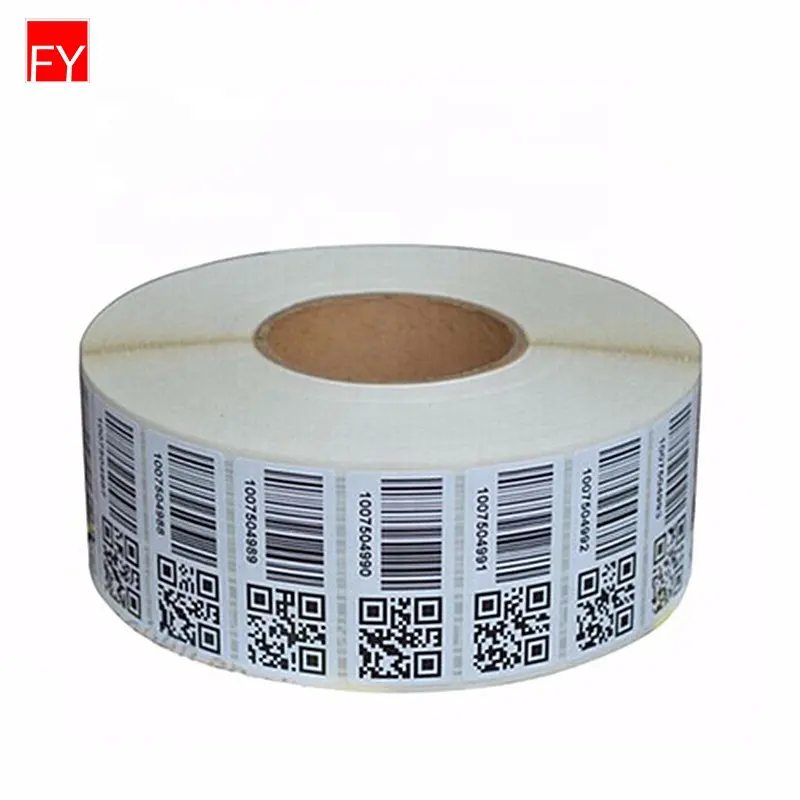Tech Resistant Qr Code Label Kiss Cut Temperature Security Barcode Labels For High Value Items