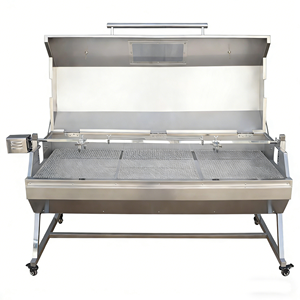 <span class=keywords><strong>Asador</strong></span> de Carbón para Barbacoa, <span class=keywords><strong>Asador</strong></span> Giratorio Grande Ajustable de Acero Inoxidable para Cerdo y Cordero, Uso Comercial en Patio Trasero, Personalizado OEM - Product Image 2