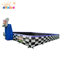 WINSUN Pare-chocs gonflable commercial pour adultes et enfants, en PVC 0,55 mm, certifié CE, sans plomb, ignifuge, étanche, capacité 200 kg