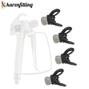 Vente directe usine – Protection de buse pour pistolet de pulvérisation manuel sans air en acier noir, DIY, OEM - Product Image 1