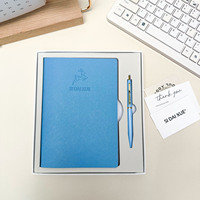 Carnet de notes en gros avec logo gaufré et stylo assorti, couverture souple et flexible, journal avec stylo de couleur assortie
