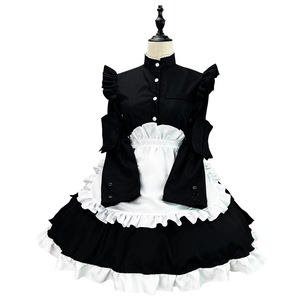 Maid Costume Black Polyester Cosplay Outfit For Anime Role Play Fall 2022 - Product Image 5