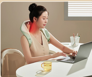 <span class=keywords><strong>Masque</strong></span> de sommeil 3D le plus vendu avec compresse chaude sans fil et <span class=keywords><strong>massage</strong></span> portable pour le soulagement des muscles du cou, des épaules et des trapèzes - Product Image 4