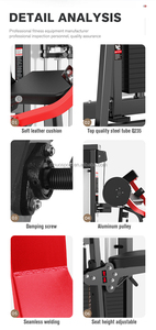 Máquina de entrenamiento de fuerza Dinuo para bíceps, piernas, espalda y pecho <span class=keywords><strong>con</strong></span> pila de pesas de 80 kg - Product Image 4