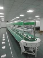 Stasiun Kerja Konveyor Belt ESD, Meja Kerja Perakitan Profil Aluminium dengan Belt PVC untuk Perakitan Produk Elektronik
