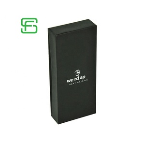Custom Black Gift Cardboard Printed Paper Packaging Box With Velvet Insert