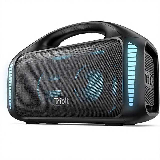 Tribit Stormbox Blast 90W Outdoor Speaker RGB Light Show XBass IPX7 Waterproof Support Tribit APP Wireless Powerbank