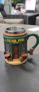 Taza de Resina 3D con Forma de <span class=keywords><strong>Pub</strong></span> Irlandés, Modelo de Regalo Creativo, con Revestimiento Interior - Product Image 3