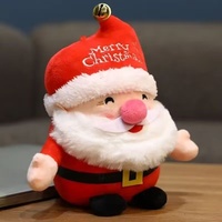 Plüsch-Weihnachtsmann Kuscheltier Niedliche Lächelnde Weihnachtspuppe Weiche Rosa Nase Plüschkissen für Großhändler